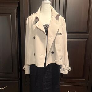 Women's Cream Double-Breasted Jacket
